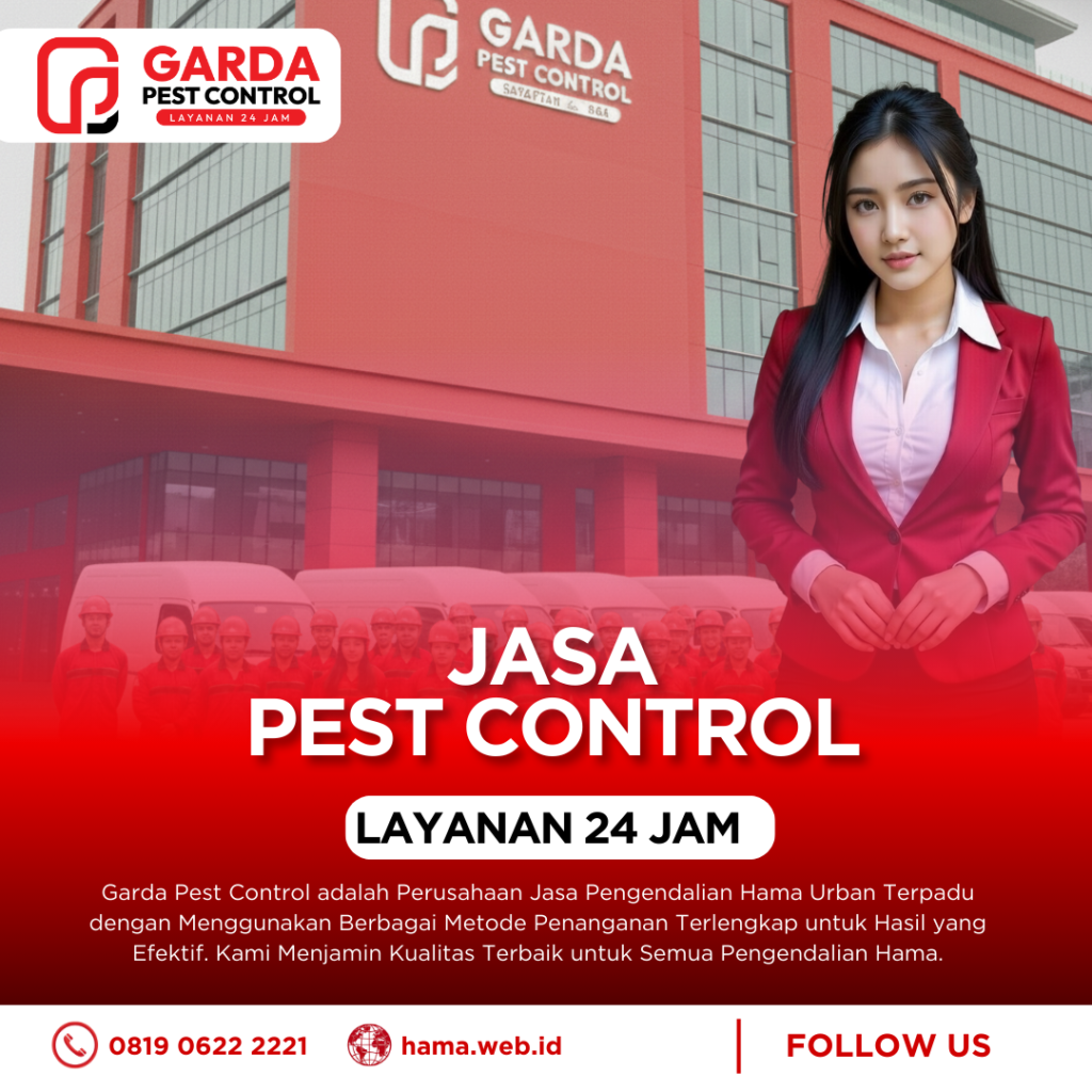 Jasa Pembasmi Hama Terdekat dan Terbaik Garda Pest Control sedang menangani infestasi serangga di perumahan