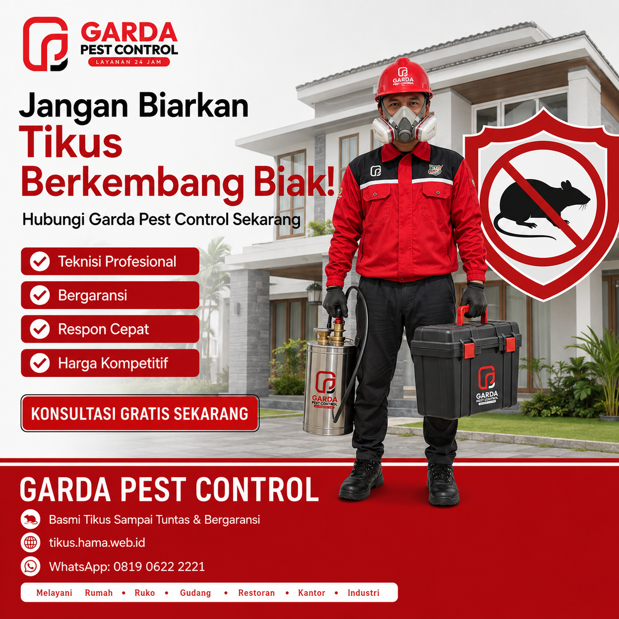 Jasa Pembasmi Tikus di Banyuwangi Siap Tangani Tangani 24 Jam