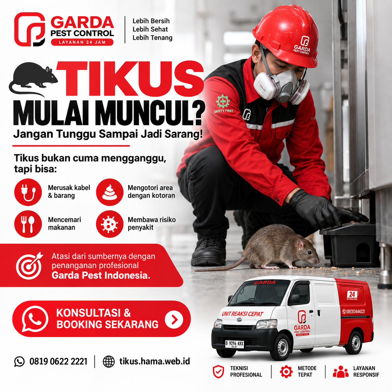 Jasa Pembasmi Tikus di Batang Siap Tangani Tangani 24 Jam
